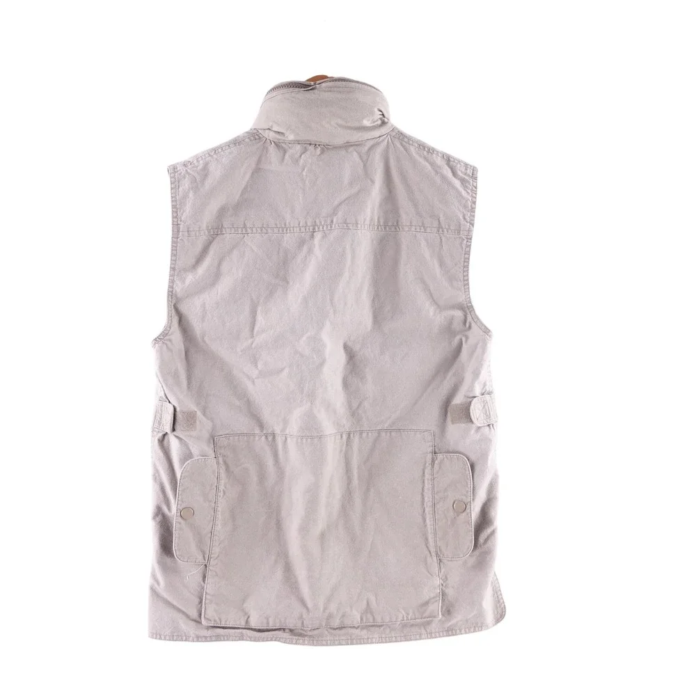 Vintage 80s Banana Republic Safari Vest Mens S Tan Khaki Cotton Utility Fishing